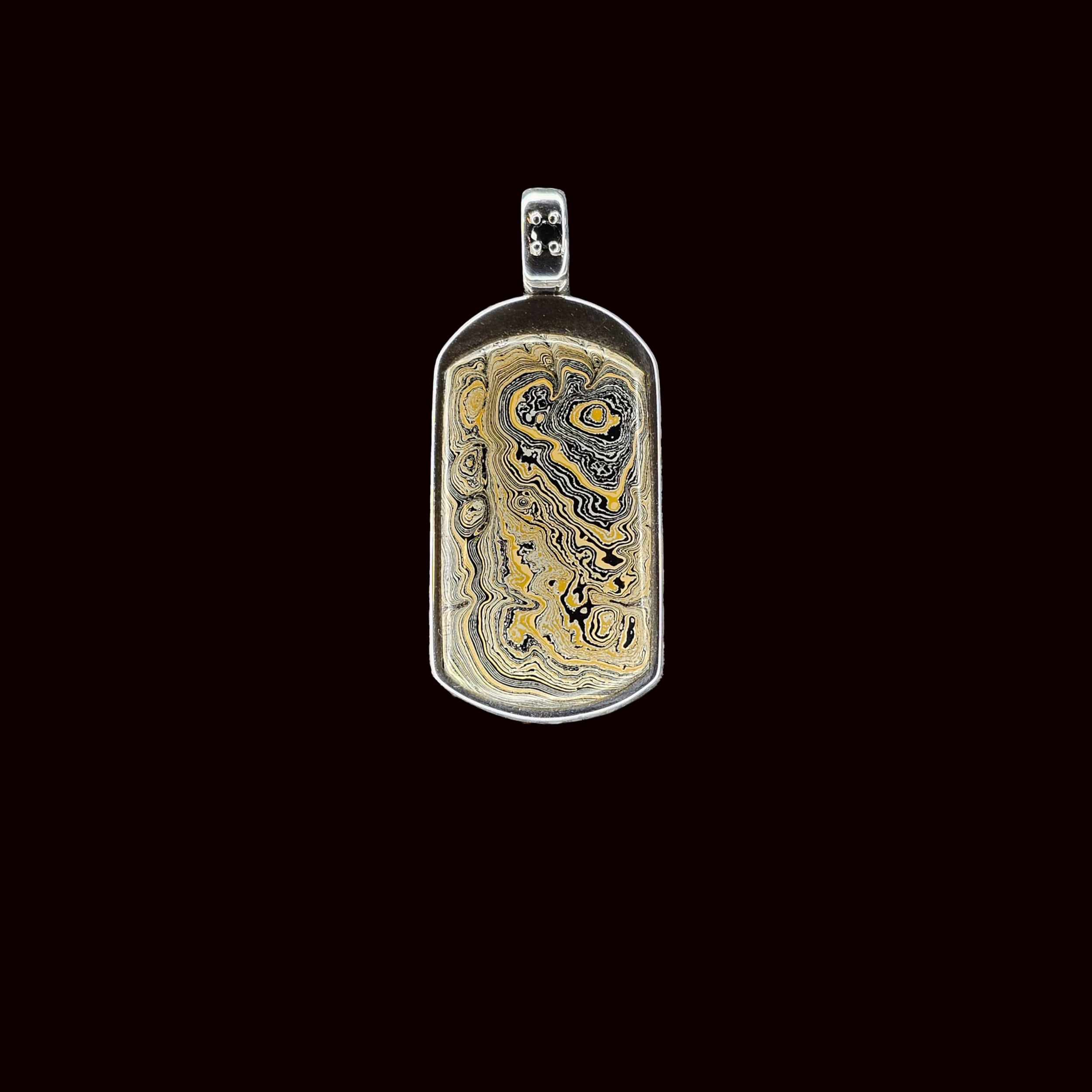 Caterpillar Fordite Pendant